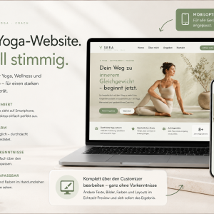WordPress Theme f&uuml;r Yoga, Gesundheit, Wellnes