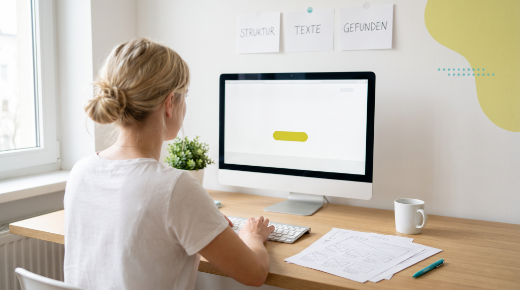Arbeiten an einer Webseite
